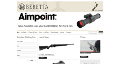 Desktop Screenshot of berettanewzealand.com